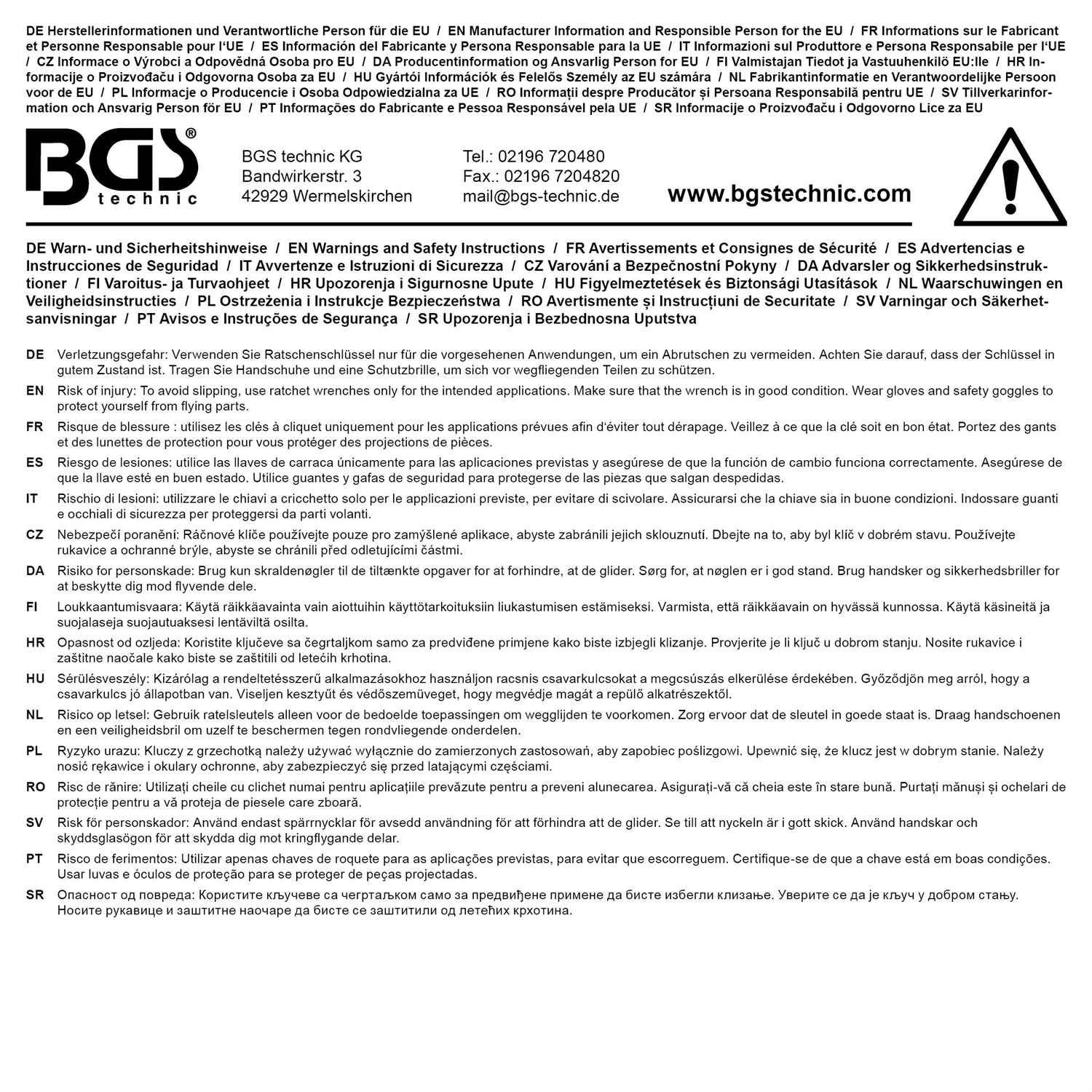 BGS Valigetta vuota in alluminio con bordi rinforzati, compatibile con set di chiavi ad anello a cricchetto (art. 30009)