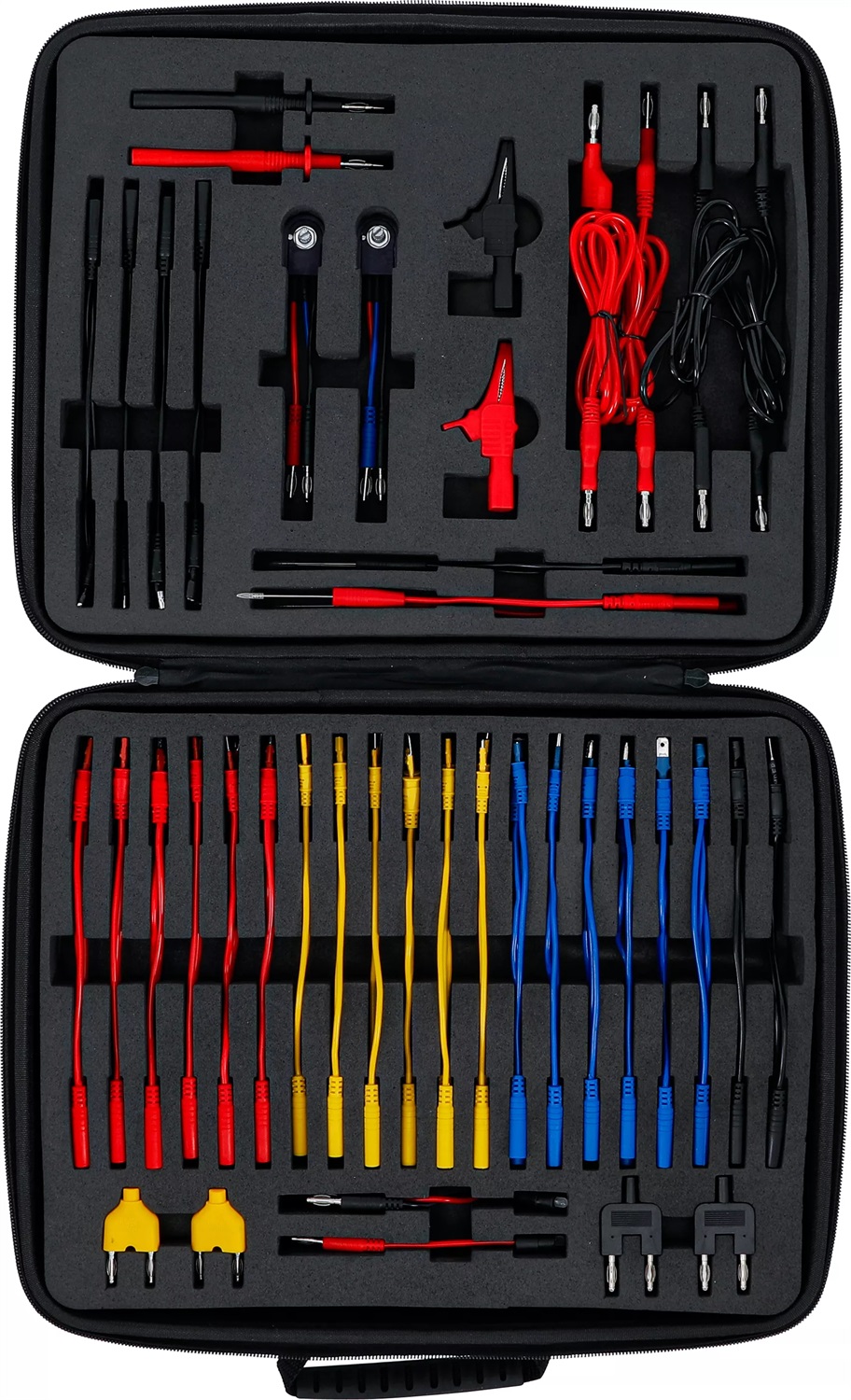 BGS Set di cavi di misura e sonde di prova 92 pezzi - Adatto per multimetri e oscilloscopi