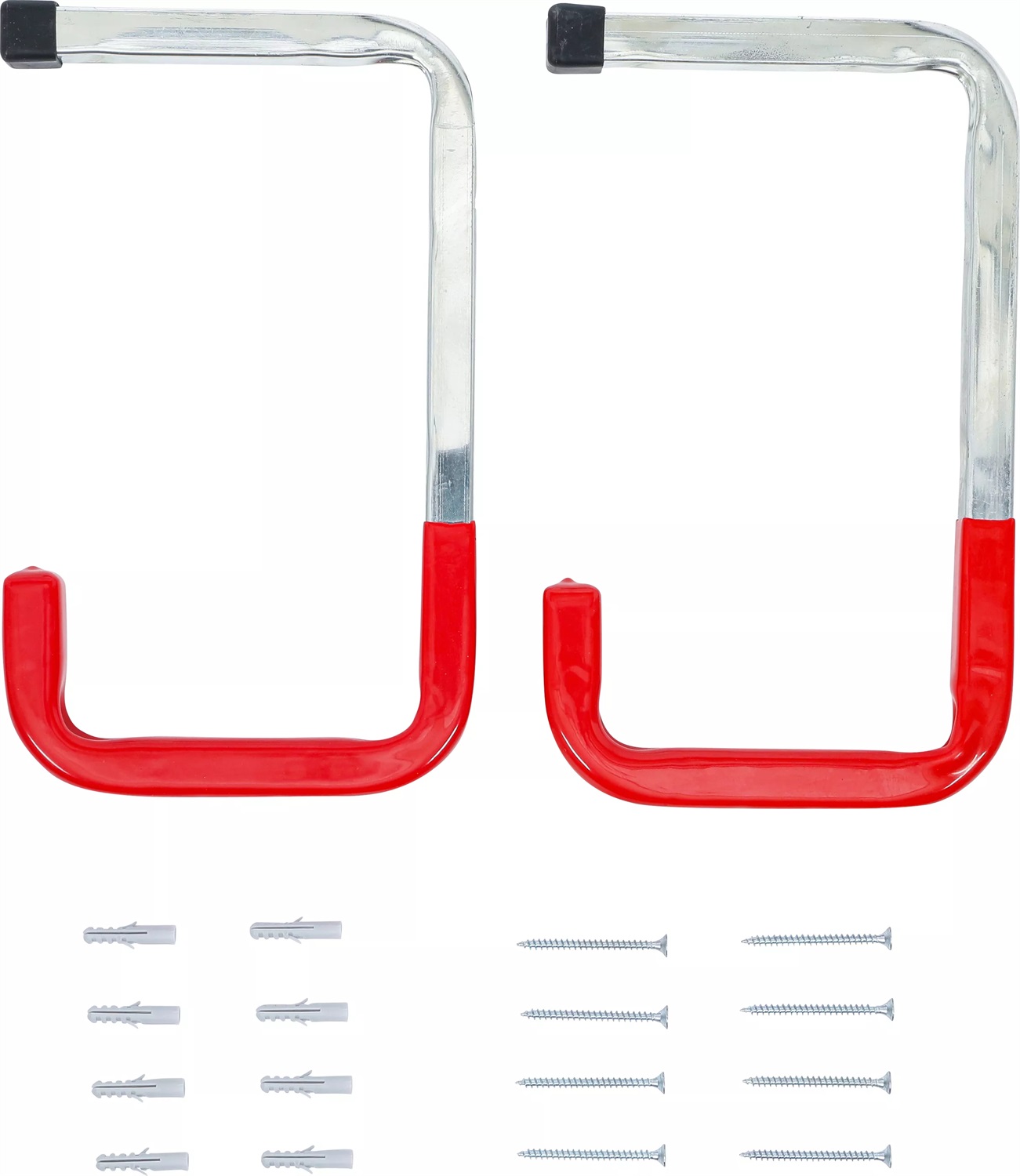 BGS Diy 88312 - Set di ganci universali da parete e soffitto, 2 pz, per garage e biciclette
