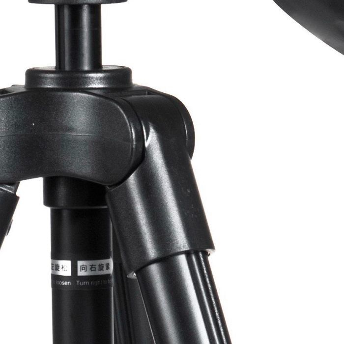 Rollei Compact Traveler Star S1 Treppiede Compatto in Alluminio, Altezza 38,5 - 120 cm, Nero