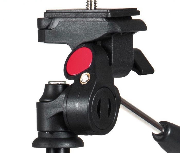 Rollei Compact Traveler Star S1 Treppiede Compatto in Alluminio, Altezza 38,5 - 120 cm, Nero