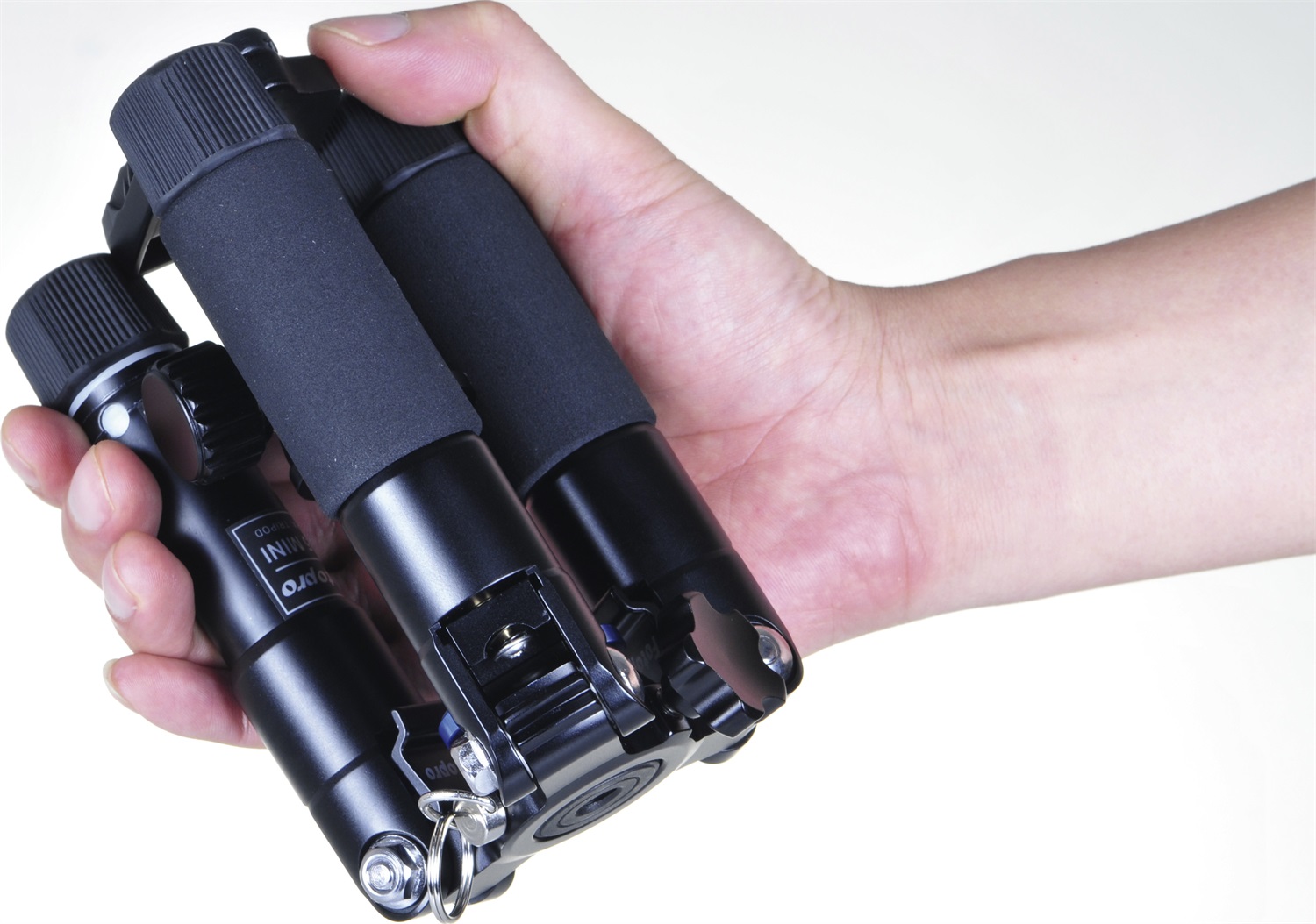 Rollei Compact Traveler Mini M1 - Mini Treppiede da Viaggio in Alluminio Leggero, 49cm, 780g, con Testa a Sfera e Arca Swiss