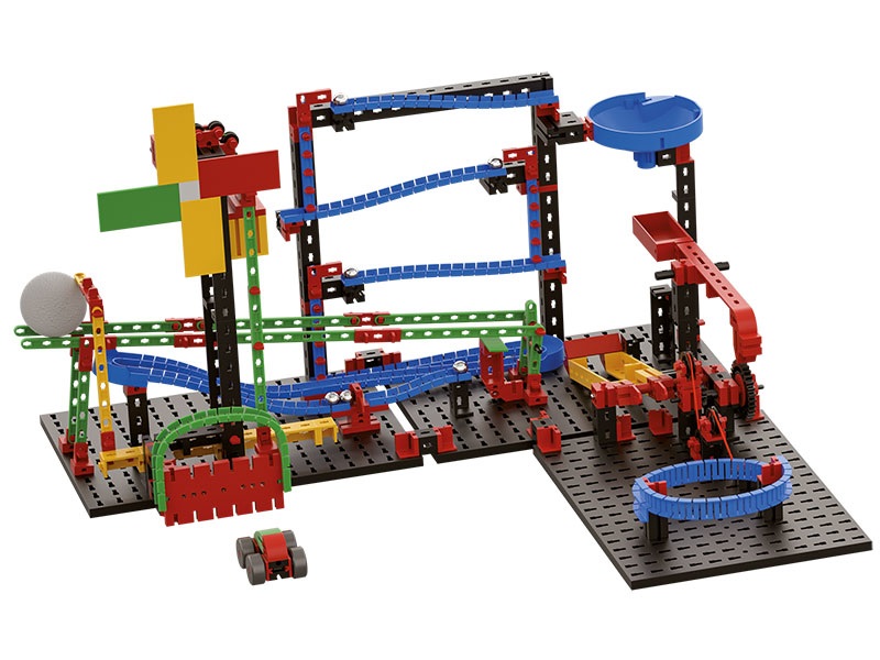 fischertechnik Advanced Funny Machines 551588 - Kit di Costruzione per Bambini con Reazioni a Catena, dai 7 Anni in Su