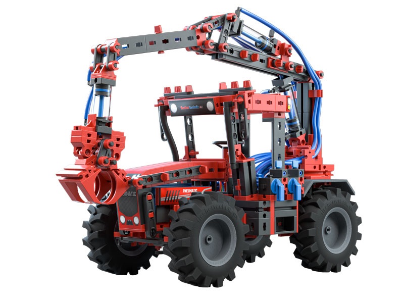fischertechnik Profi Strong Pneumatics - Kit di Costruzione Pneumatico per Bambini dai 9 Anni, 6 Modelli, Colore Rosso