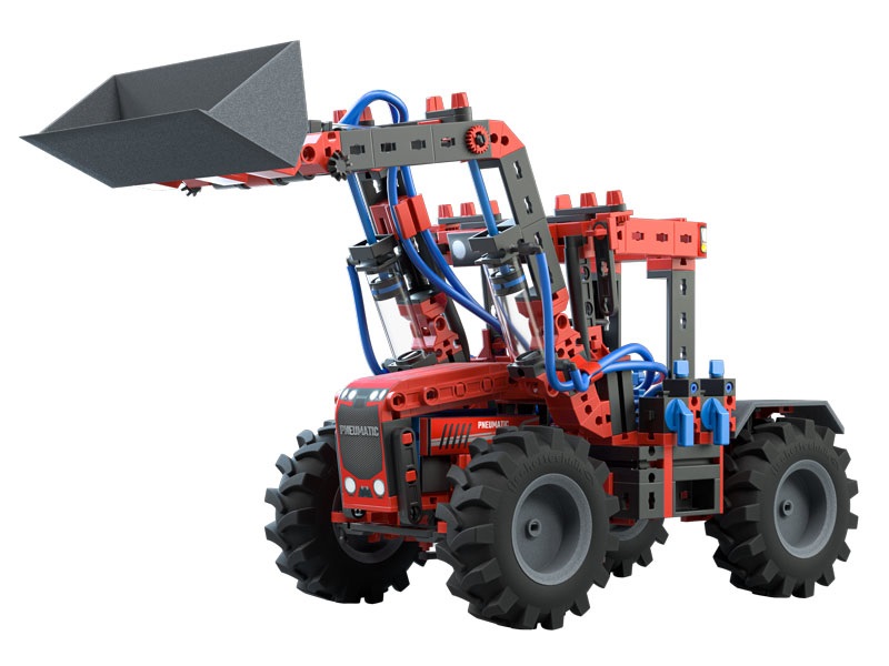 fischertechnik Profi Strong Pneumatics - Kit di Costruzione Pneumatico per Bambini dai 9 Anni, 6 Modelli, Colore Rosso