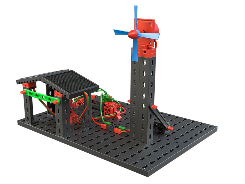 fischertechnik 559879 Green Energy - Kit di Costruzione Educativo sull'Energia Rinnovabile con 14 Modelli per Bambini dai 9 Anni