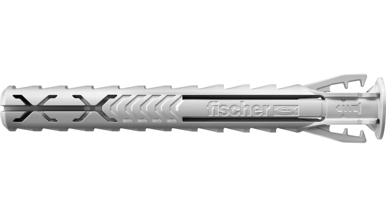 Fischer SX Plus Tasselli di Espansione in Nylon 6x50 mm - 100 pz per Fissaggio su Muro Pieno, Mattone Forato, Muratura e Calcestruzzo