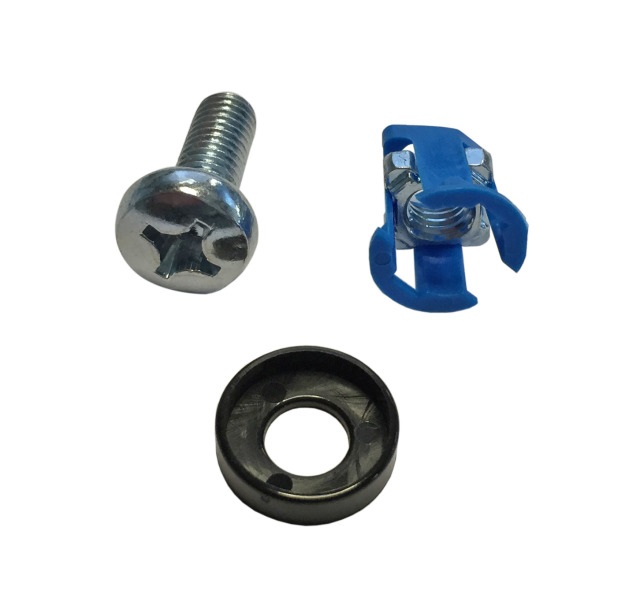 EFB-Elektronik Set di Dadi a Gabbia e Viti per Montaggio Rack 19