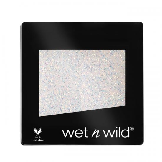 Wet n Wild Color Icon Glitter Single Ombretto Glitter Brillante Bianco E351C - Super Pigmentato, Formula Idratante e Setosa, 1,4 g