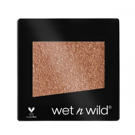 Wet n Wild Color Icon Glitter Single Ombretto Glitterato 1.4 g E352C Nudecomer - Super Pigmentato, Formula Idratante e Setosa, Vegan