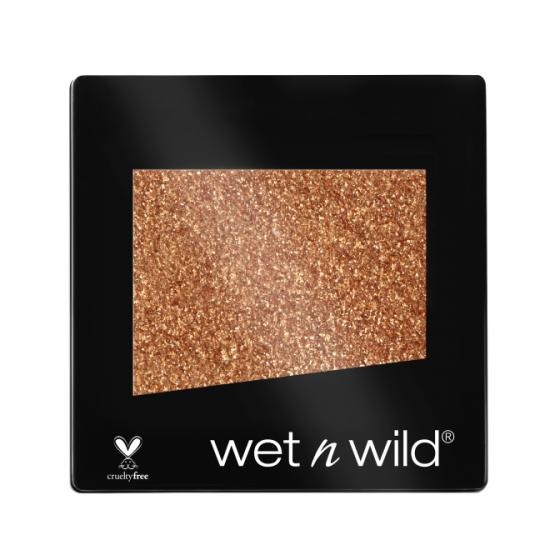 Wet n Wild Color Icon Glitter Single Eyeshadow 1.4 g - Ombretto Brillante Super Pigmentato Vegan Tonalità Toasty