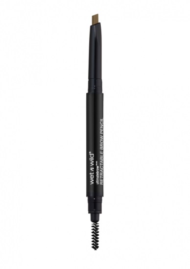 Wet n Wild Ultimate Brow Retractable Matita per Sopracciglia Ash Brown 0.2 g con Punta Triangolare