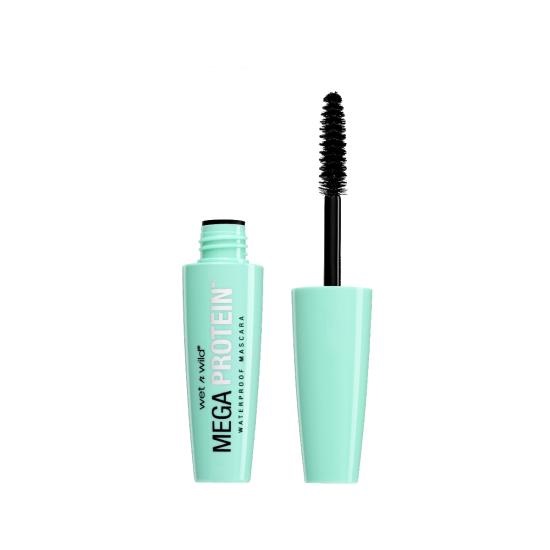 Wet n Wild Mega Protein Waterproof Mascara Very Black - 6 ml, Allungante e Voluminoso con Formula a Rapida Stratificazione e Pennello a Spirale Soffice