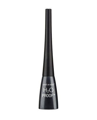 Wet n Wild H2O Proof Eyeliner Liquido 5 ml Nero - Resistente all'Acqua e a Lunga Tenuta con Punta a Feltro