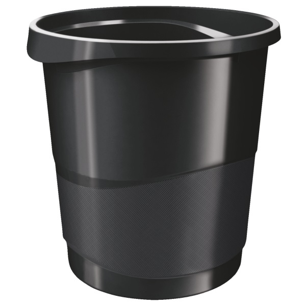 Esselte Cestino Gettacarte Europost VIVIDA - 25,8 x 28,5 cm - Altezza 32,2 cm - Capacità 14 L - Nero