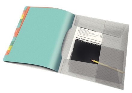 Esselte Classificatore Colour'Ice con 12 Divisori Multicolore, Dorso 2 cm, Formato 26,6x32 cm