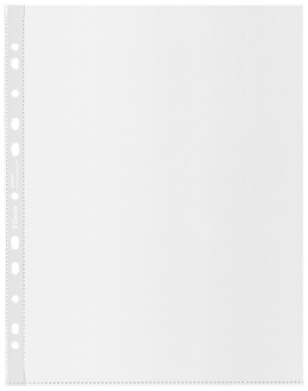 Esselte Buste Perforate De Luxe 22x30 cm in Polipropilene Riciclato al 100% - Antiriflesso - Confezione da 50 Pezzi