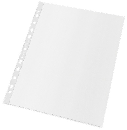 Esselte Buste Perforate De Luxe 22x30 cm in Polipropilene Riciclato al 100% - Antiriflesso - Confezione da 50 Pezzi