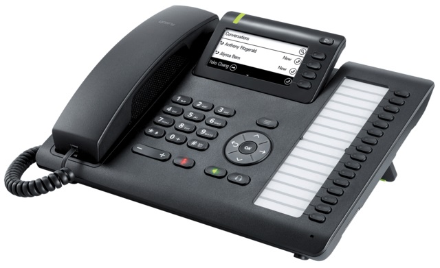 Unify OpenScape CP400 Telefono IP da Ufficio Nero con Display 3,7'' e Audio HD