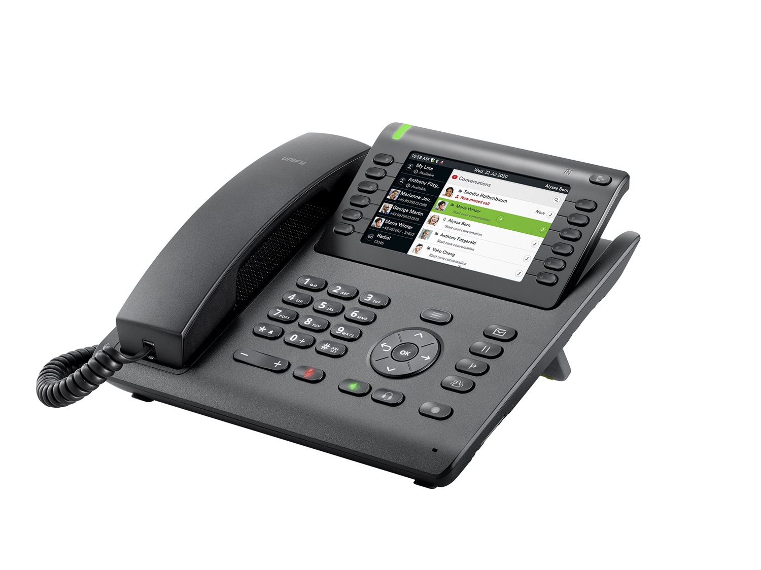 Unify OpenScape Desk Phone CP700 - Telefono IP Nero con Display TFT 5