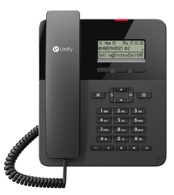 Unify OpenScape Desk Phone CP110 G2 - Telefono analogico Nero