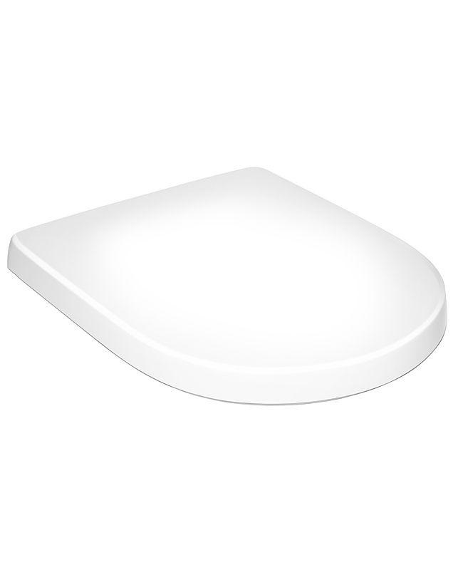 Villeroy & Boch O.novo Copriwater Bianco con Cerniere in Acciaio Inox e Funzione SoftClosing