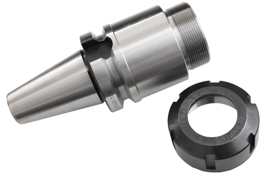 Profibohrer Mandrino Porta Frese ISO40 per Pinze ER40 con Filettatura M12 x 1.75