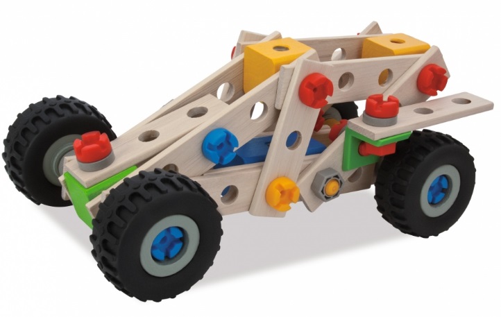 Eichhorn Constructor ATV - Set da 100 Pezzi Beige per Creare Quad, Mini Buggy e Trike