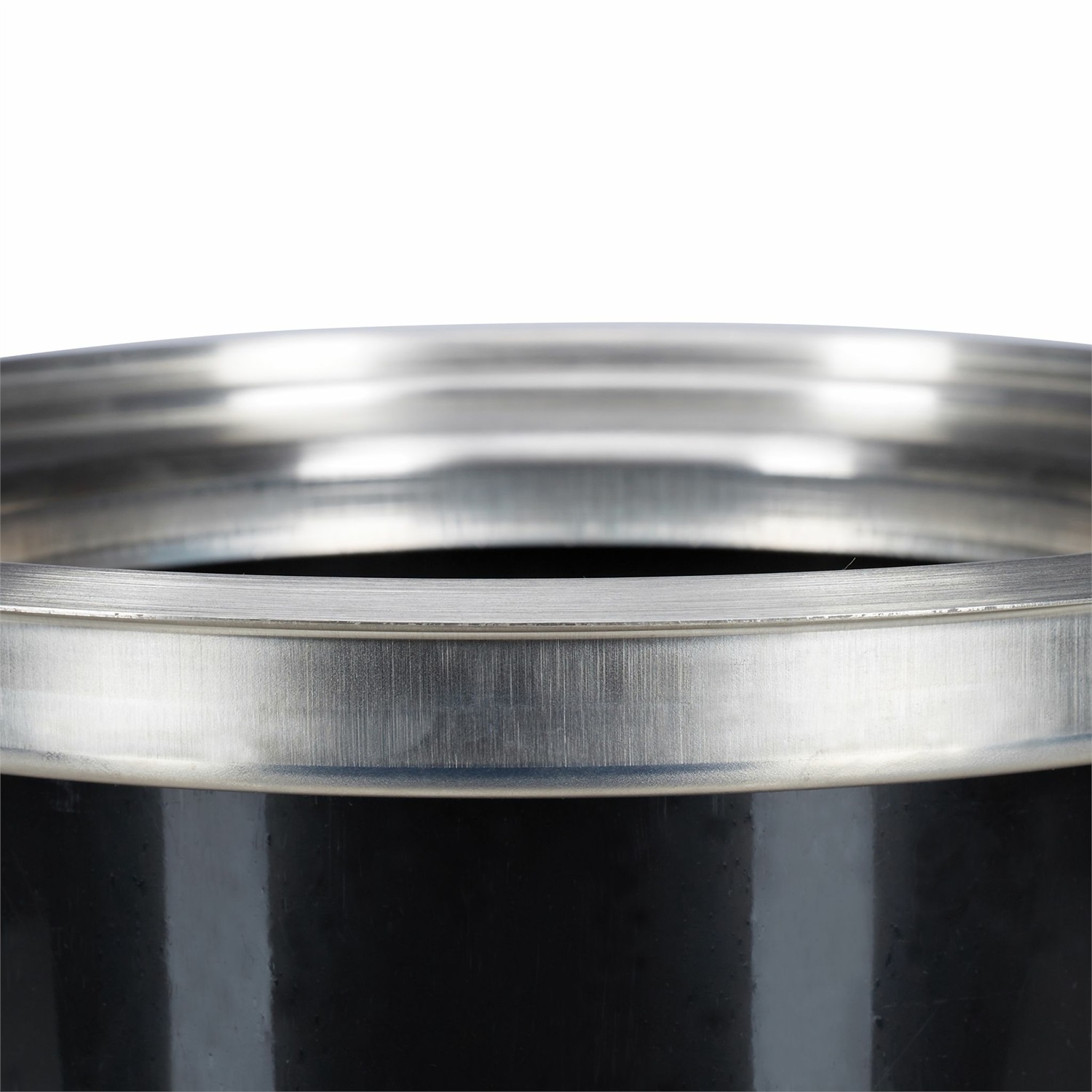 Relaxdays Pattumiera da Incasso per Cucina in Acciaio Inox con Coperchio, Igienica e Pratica, Dimensioni 29,5x26,5cm, Argento