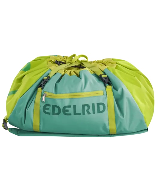EDELRID Drone II Zaino Porta Corda Unisex - Spazioso, Verde, Adatto a Corde fino a 80m, con Cinghie e Tasca Esterna