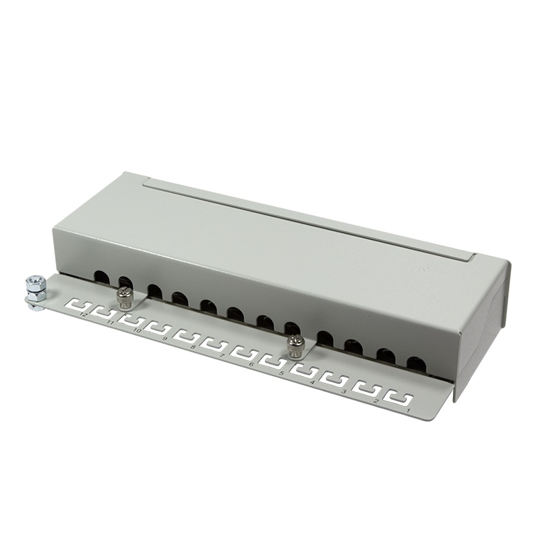 LogiLink NP0019 Patch Panel CAT6A 12 Porte Grigio - Escritorio Protetto