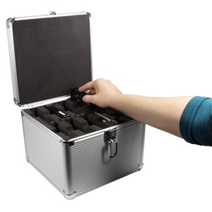 Logilink Custodia Protettiva per Disco Rigido da 3,5'' - Capacità per 10 Dischi, in Plastica ABS