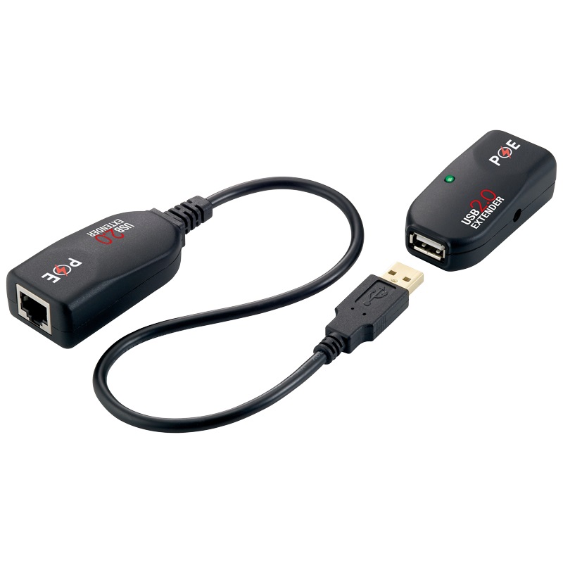 LogiLink UA0207 Extender USB Cat.5E Cat.6 fino a 50m con PoE e velocità 480 Mbit/s