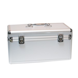 LogiLink UA0219 Custodia per Unità di Archiviazione Suitcase Case in ABS Sintetico Argento per HDD da 2.5 e 3.5 Pollici