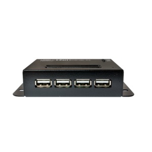 LogiLink UA0252 Extender USB 2.0 fino a 50 m con Hub a 4 Porte, PoE, Nero