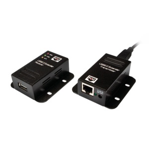 LogiLink UA0267 Extender USB 2.0 con 4 Porte RJ-45, Fino a 50 m, PoE, Nero