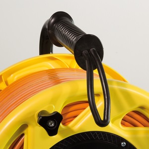 LogiLink CQ3060S Cavo Patch Cat6A 60m Arancione S/FTP LSZH con Avvolgicavo