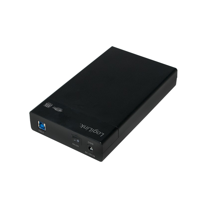 LogiLink UA0276 - Custodia Protettiva USB 3.0 per Hard Disk SATA da 3,5 pollici, Colore Nero