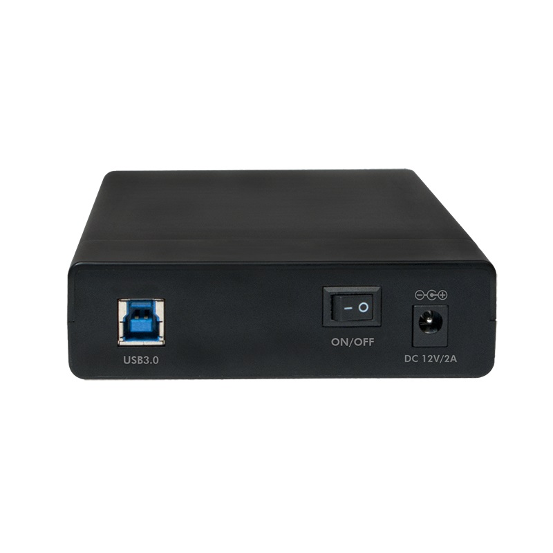 LogiLink UA0276 - Custodia Protettiva USB 3.0 per Hard Disk SATA da 3,5 pollici, Colore Nero