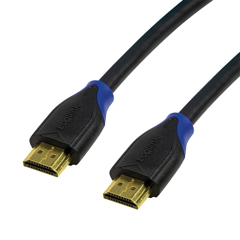 LogiLink Cavo HDMI High Speed 2m con Ethernet - Supporto 4K e 3D, Connettori Placcati Oro