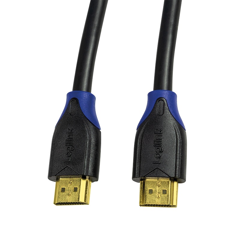 LogiLink Cavo HDMI High Speed 2m con Ethernet - Supporto 4K e 3D, Connettori Placcati Oro