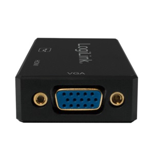 LogiLink CV0109 - Adattatore DisplayPort a DVI/HDMI/VGA 4K, Nero