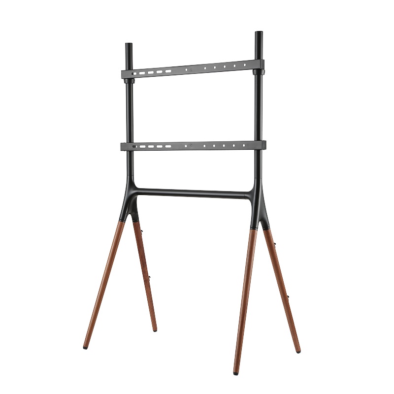 LogiLink BP0078 - Supporto TV 49-70'' con 4 gambe in legno di noce, capacità max 40 kg