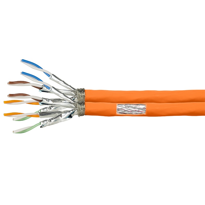 LogiLink CPV0063 Cavo di Rete Cat7 100 m S/FTP Arancione