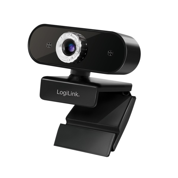 LogiLink UA0371 Webcam USB Pro Full HD 3 MP 1920 x 1080 Pixel con Microfono Integrato per Videochiamate