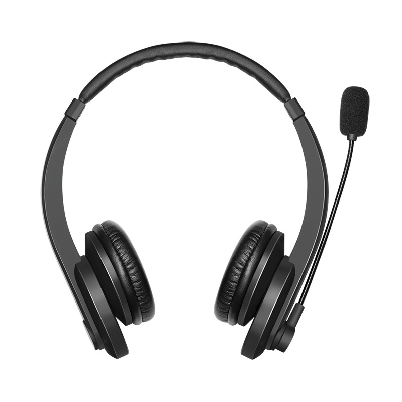 LogiLink BT0060 Cuffie Wireless Stereo a Padiglione con Microfono, Bluetooth, Nero, Funzione Vivavoce e Ingresso USB-C