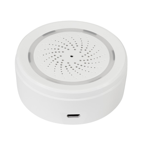LogiLink SH0110 - Sirena di allarme Wi-Fi Smart Home 90 dB, controllabile tramite app, compatibile con Tuya, Amazon Alexa e Google Home