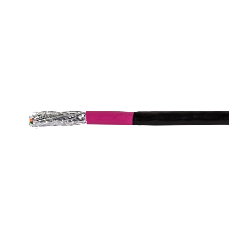 LogiLink CPV0082 Cavo di Rete S/FTP Cat7 100 m Nero/Rosa