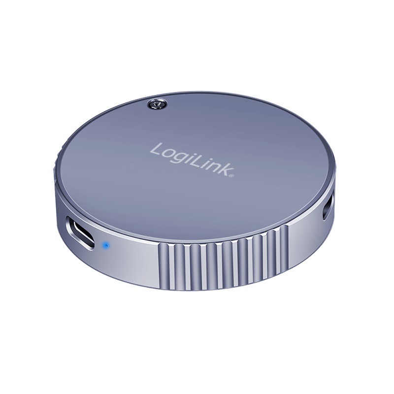 LogiLink Box Esterno SSD Magnetico USB 3.2 Gen2 M.2 NVMe 100W PD MagSafe Grigio
