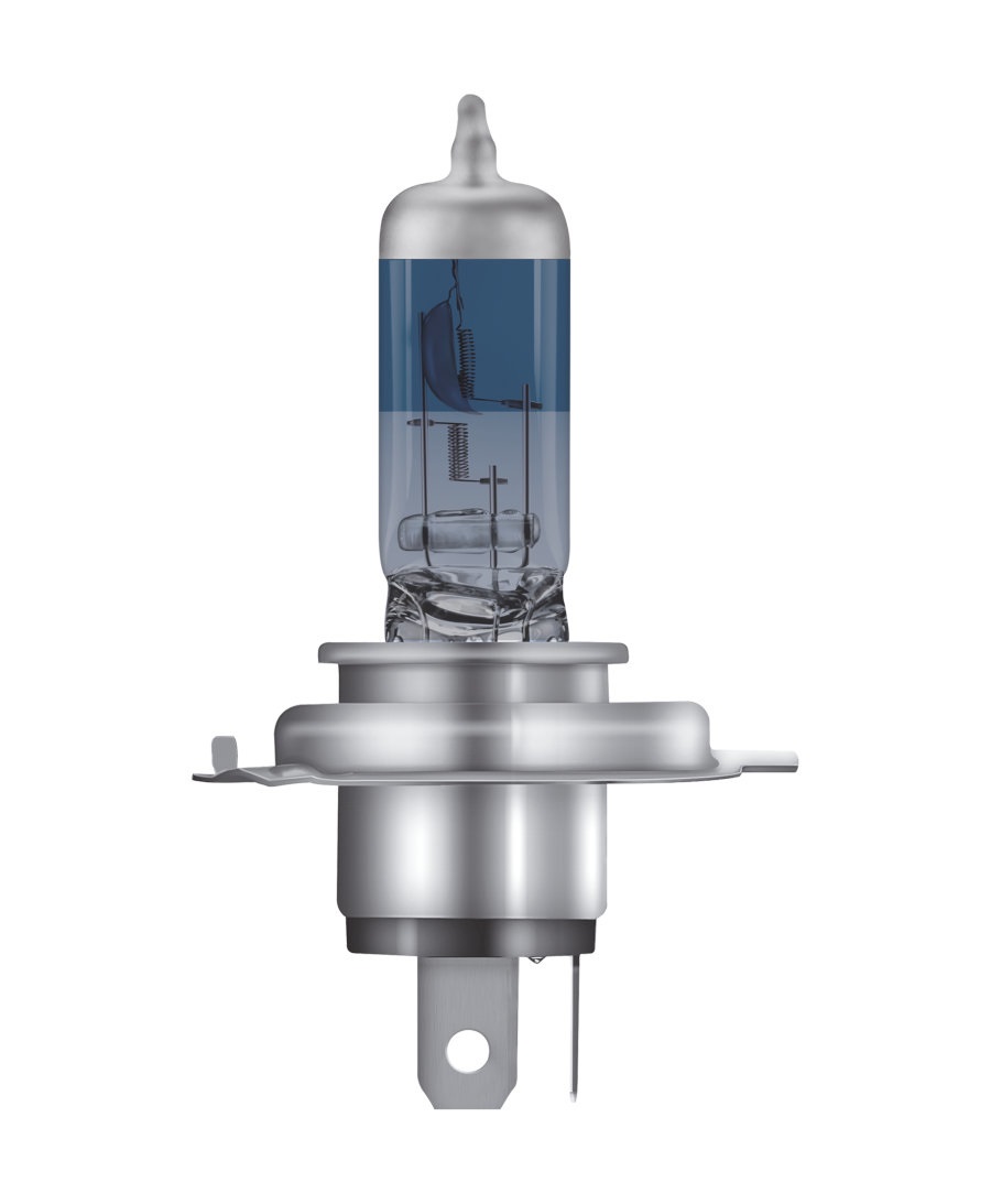 OSRAM COOL BLUE BOOST H4 - Lampadina alogena per fari, 12V, 5000K, fino al 50% di luce in più, duobox (2 unità)